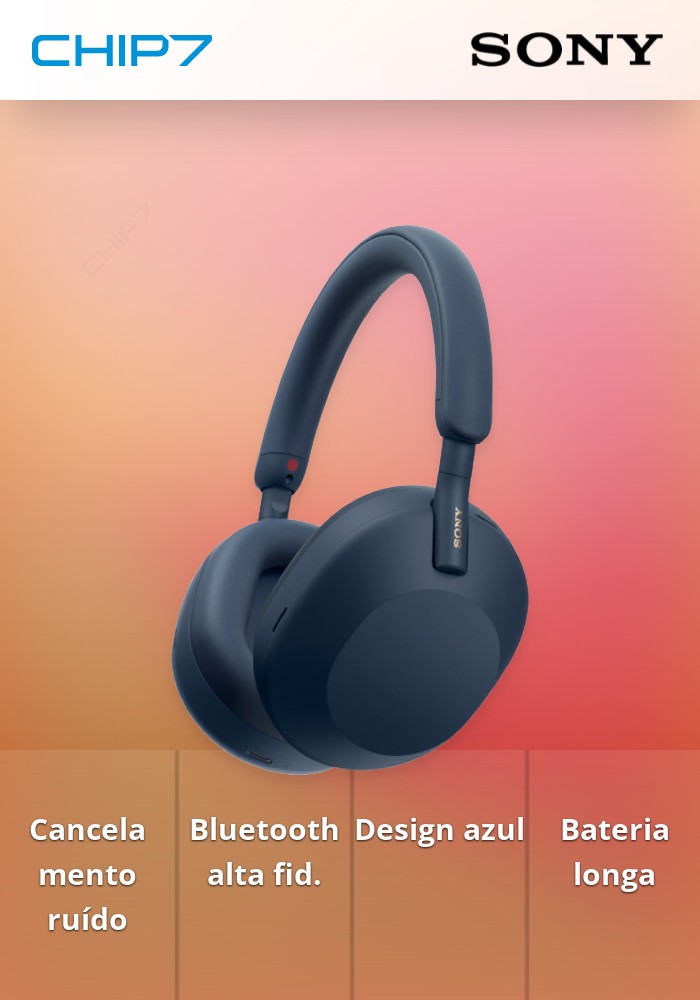 Headphones Sony WH-1000XM5 Bluetooth ANC NFC Azuis