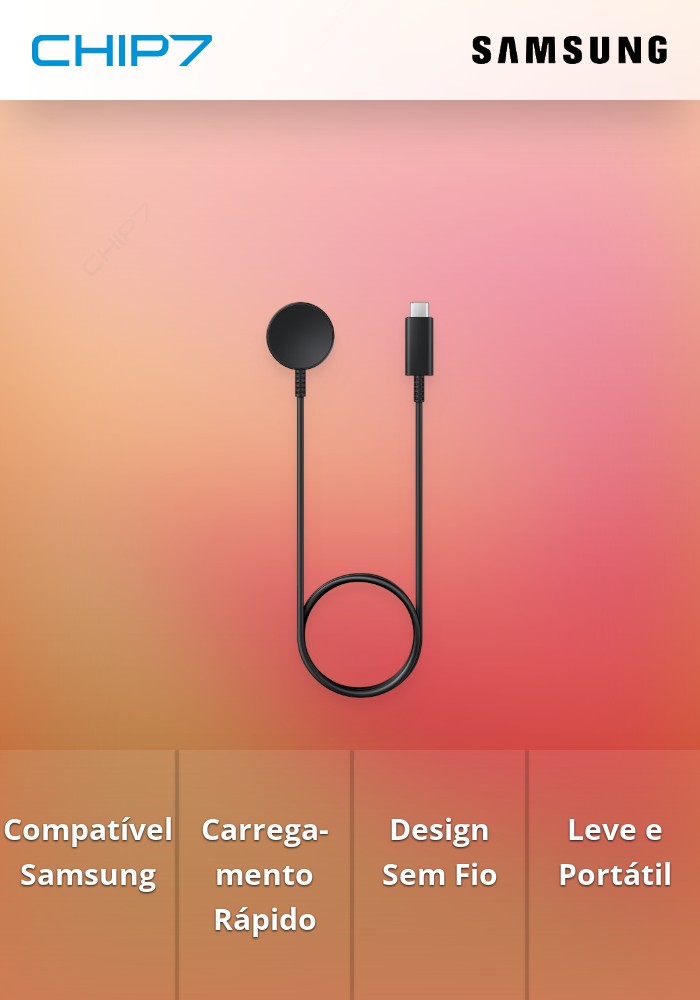 Carregador Wireless Samsung Galaxy p/ Watch Fast Charging
