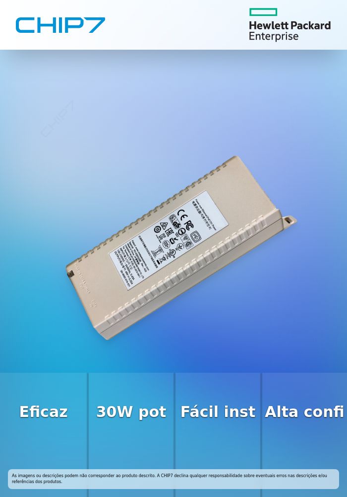 Injetor POE HPE AP-POE-ATSR 1P SR 802.3at 30W Midspan