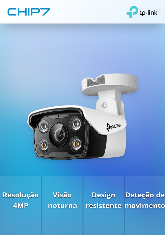 Câmara de Vigilância TP-LINK 4MP OUTDOOR FULL-COLOR BULLET NETWORK