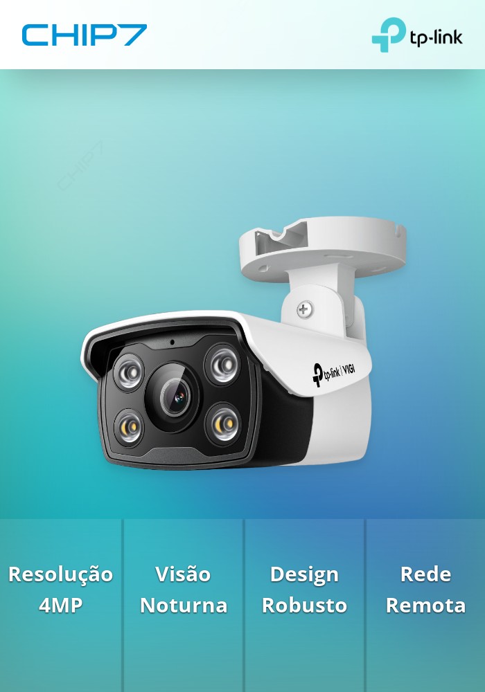 Câmara Vigilância TP-LINK 4MP OUTDOOR FULL-COLOR BULLET NETWORK