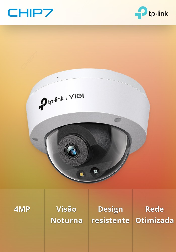 Câmara de Vigilância TP-LINK 4MP FULL-COLOR DOME NETWORK