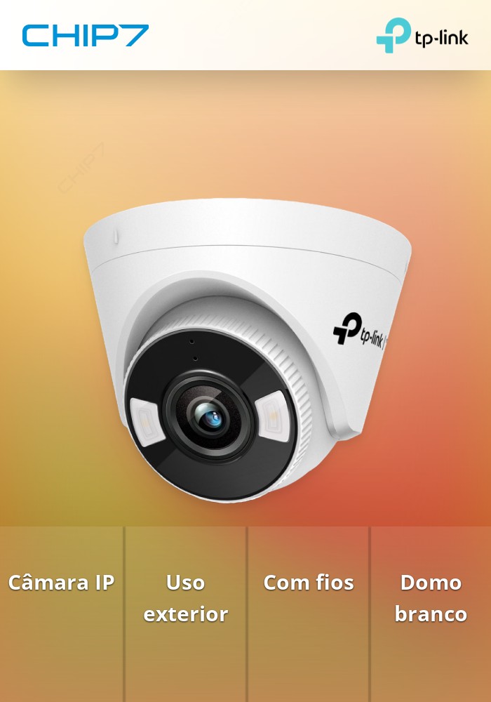 Câmara de Vigilância TP-LINK 4MP FULL-COLOR TURRET NETWORK