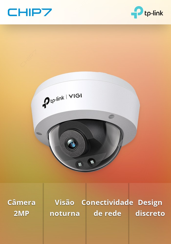 Câmara de Vigilância TP-LINK 2MP IR DOME NETWORK
