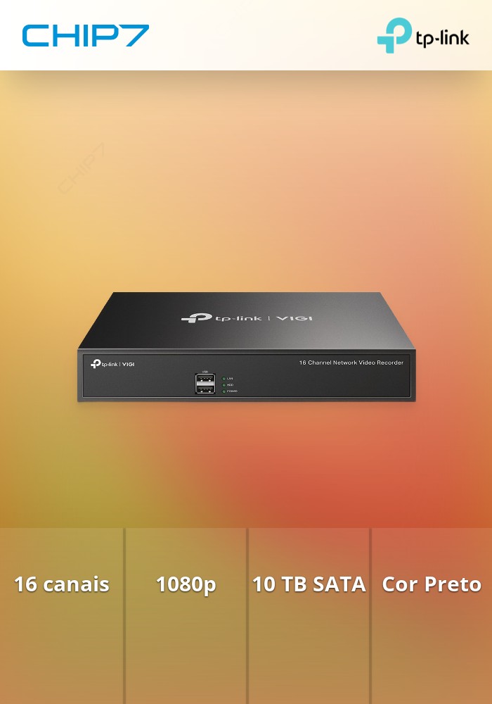 Gravador de vídeo em rede TP-LINK 16 Canais