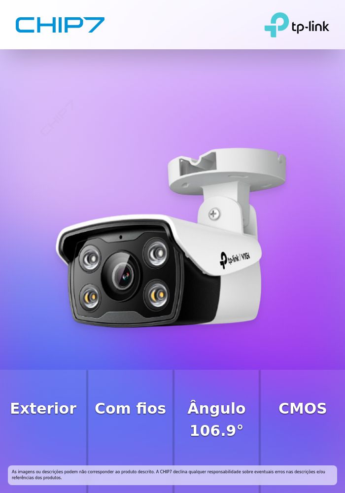 TP-LINK CAM VIGI 3MP OUTDOOR FULL-COLOR BULLET NETWORK