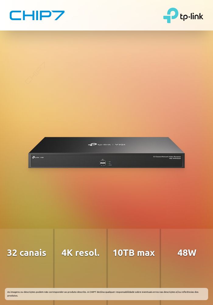 Gravador de vídeo em rede TP-Link VIGI 32 canais