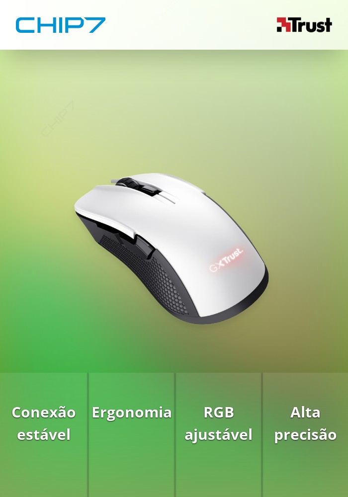 Rato Wireless TRUST GXT923W YBAR - 24889