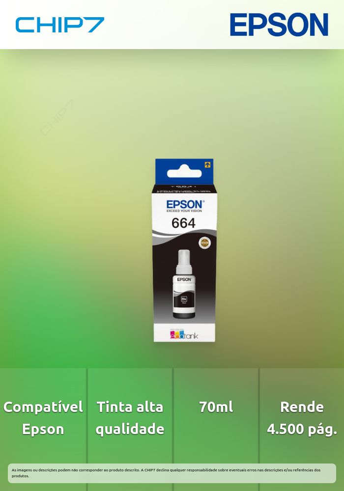 T6641 Black ink bottle 70ml