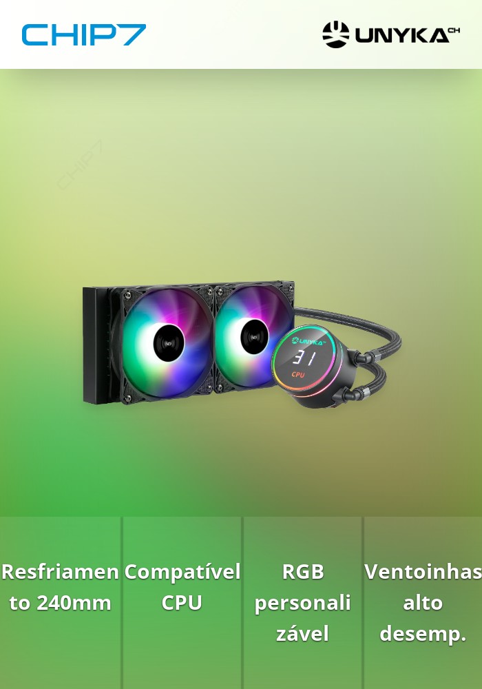 Water Cooler UNYKA GAMING AQUASTORM 240mm