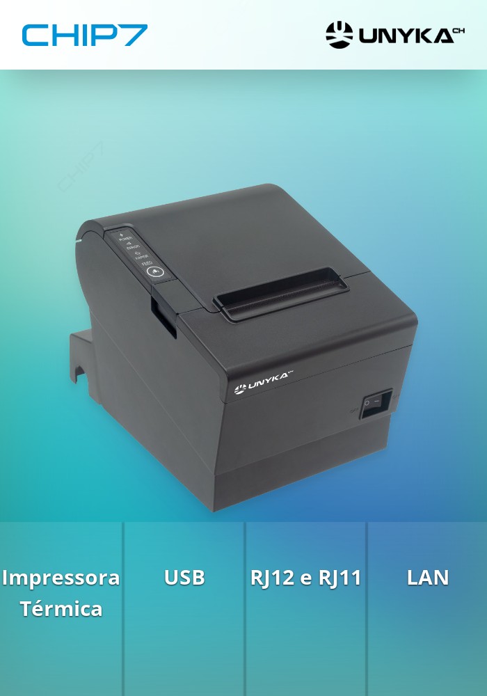 Impressora Térmica POS Unyka PRO TICKET USB