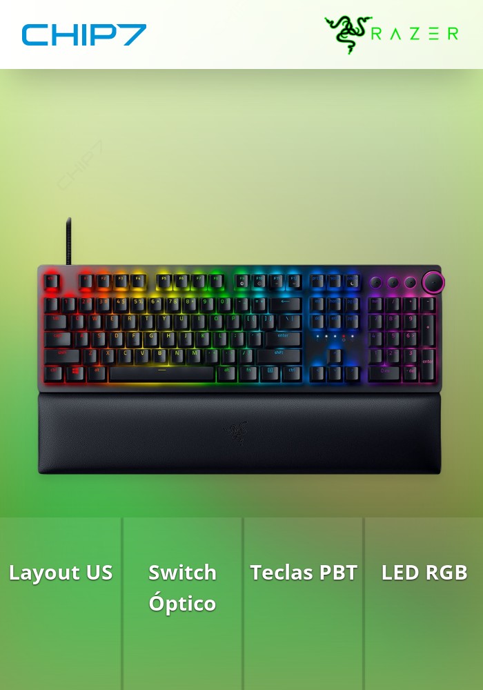 Teclado Razer BlackWidow V4 (Yellow Switch) - US Layout