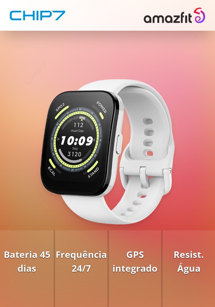 Smartwatch Amazfit Bip 5 Branco