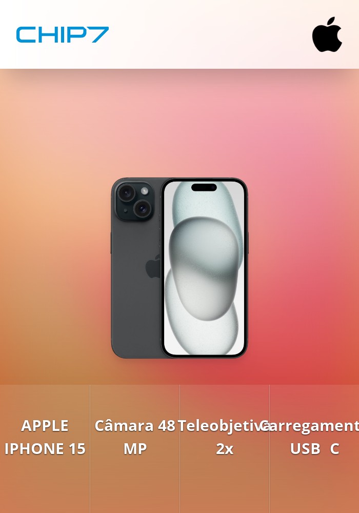 Smartphone Apple iPhone 15 6.1