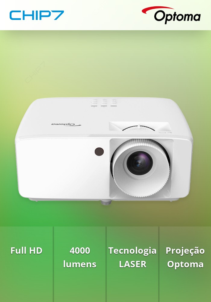 Projetor Optoma ZH400 Full HD 4000 Lumens LASER