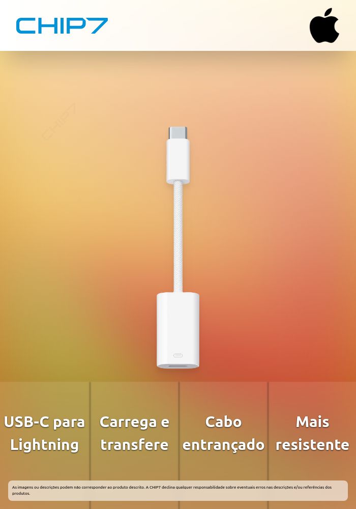 Adaptador Apple USB-C para Lightning