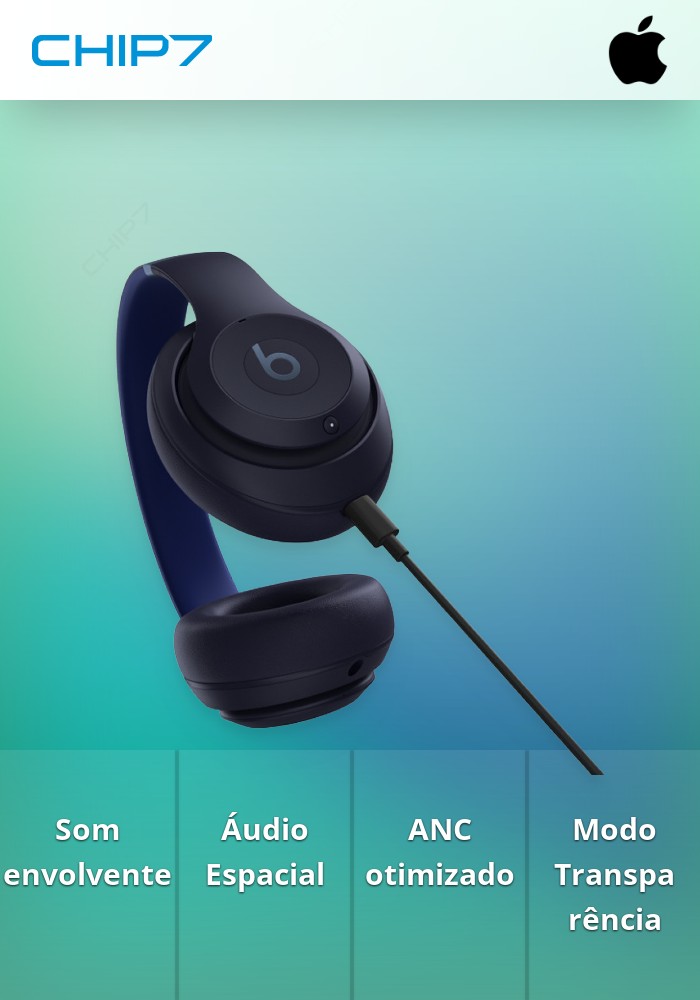 Auscultadores Beats Studio Pro Wireless — Azul‑marinho