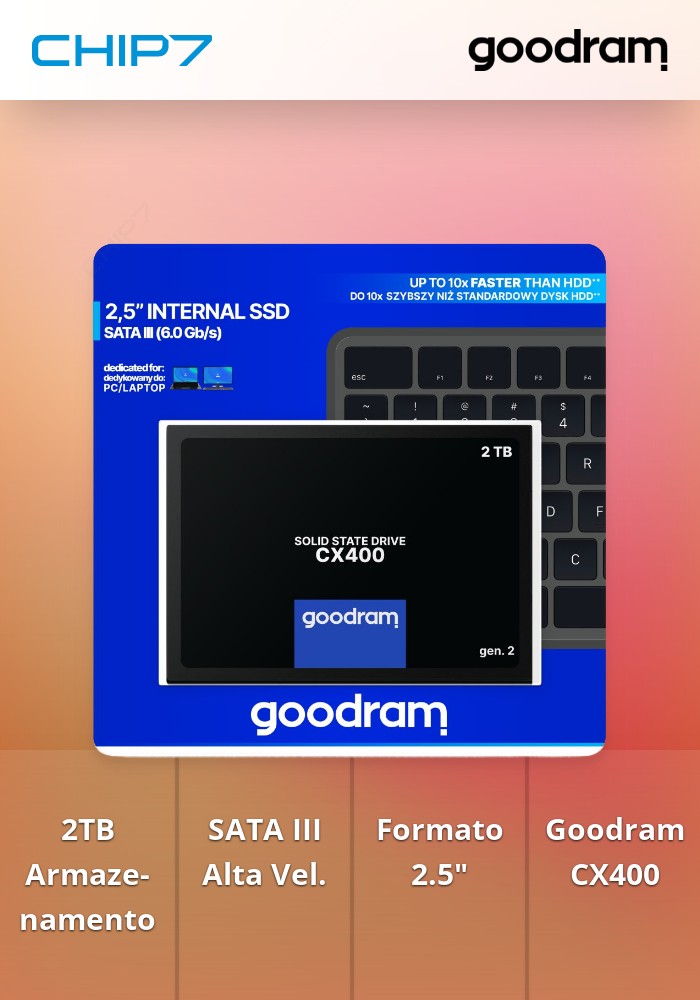 2TB SSD Goodram CX400 SATA III 2.5