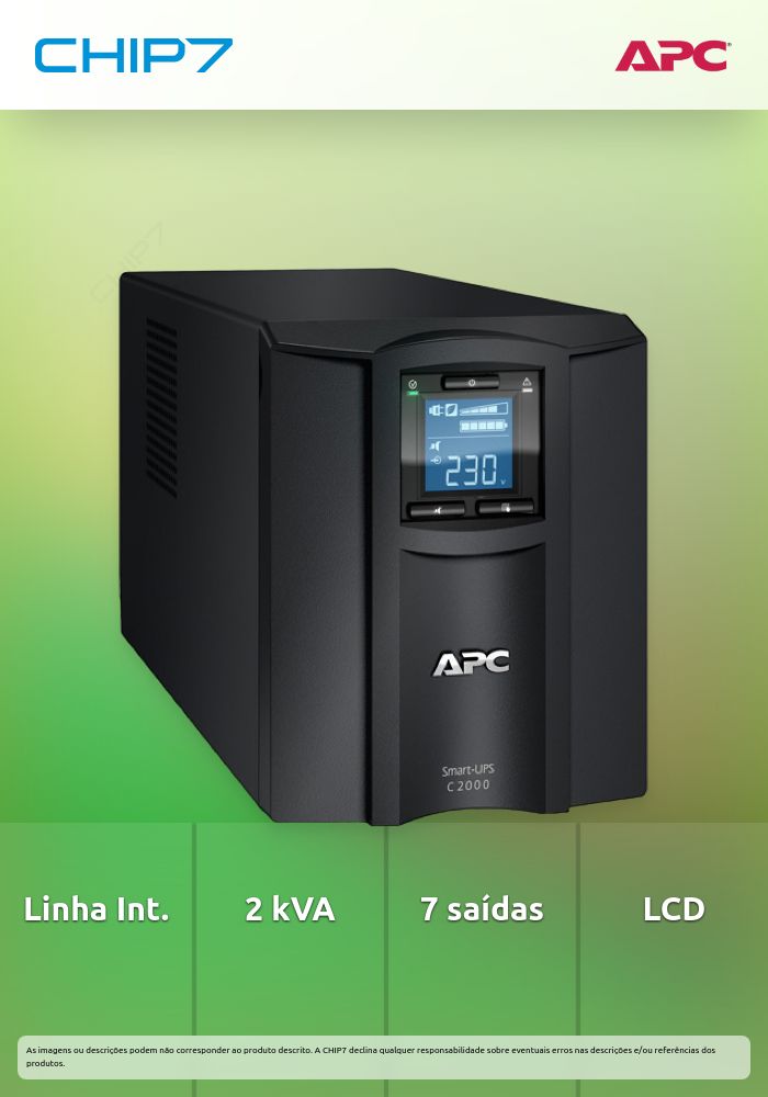 UPS APC Smart C 2000VA LCD 230V