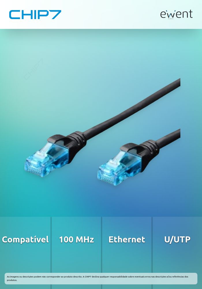 Cabo de rede CAT 5e U/UTP 0.5m preto » válido até nova comunicação