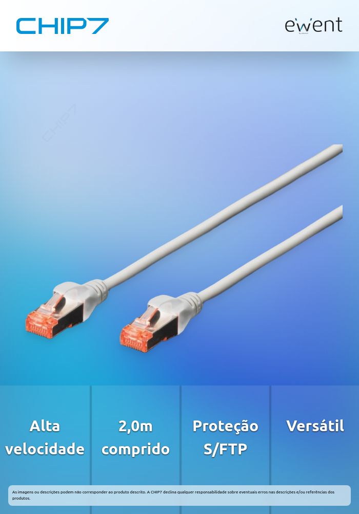 Cabo de Rede CAT.6 S/FTP, 2.0m cinza » válido até nova comunicação