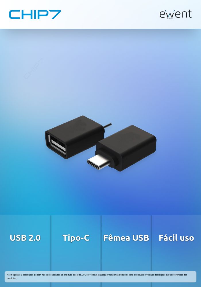 USB Adapter USB2.0  Type C M /  USB 2.0 A F 2