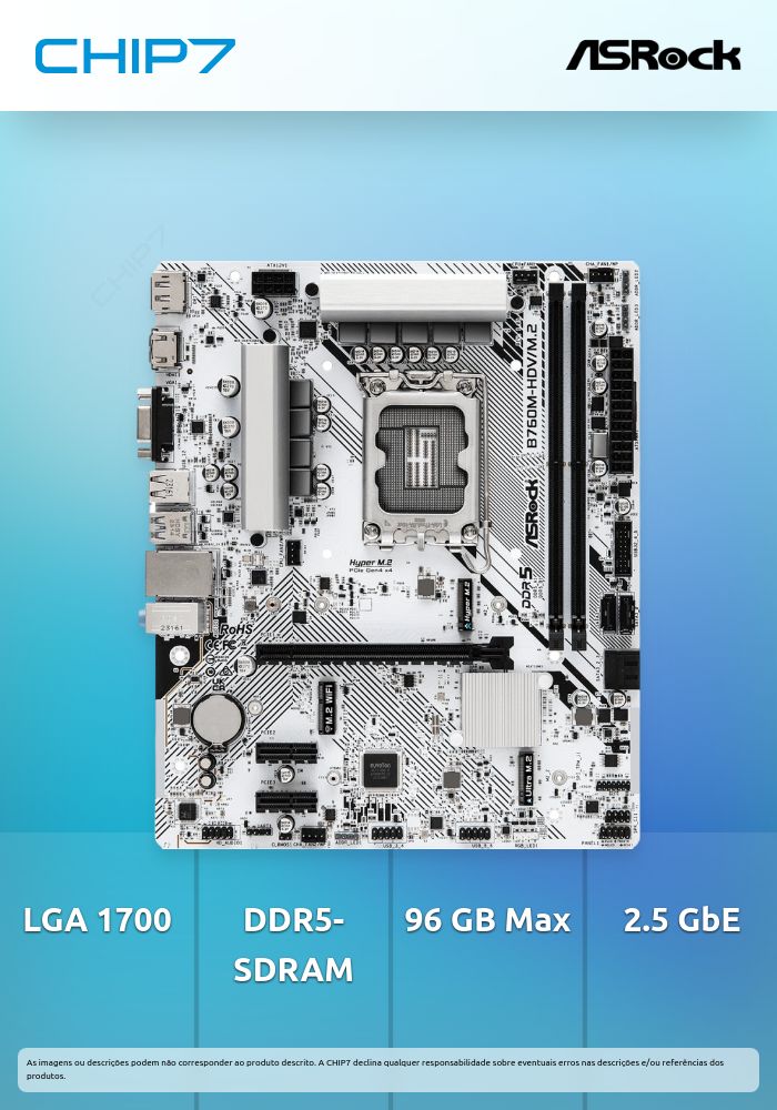 Motherboard ASRock B760M-HDV/M.2 D5