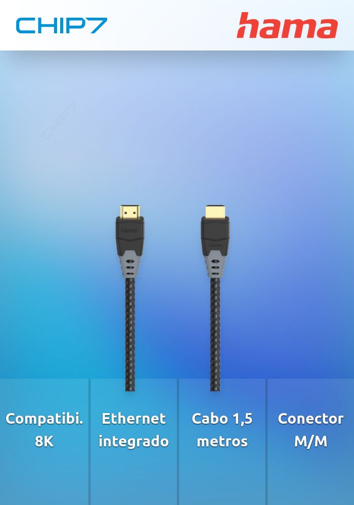 Cabo HAMA Ultra High Speed HDMI 8K Ethernet M/M 1.5m - 205445