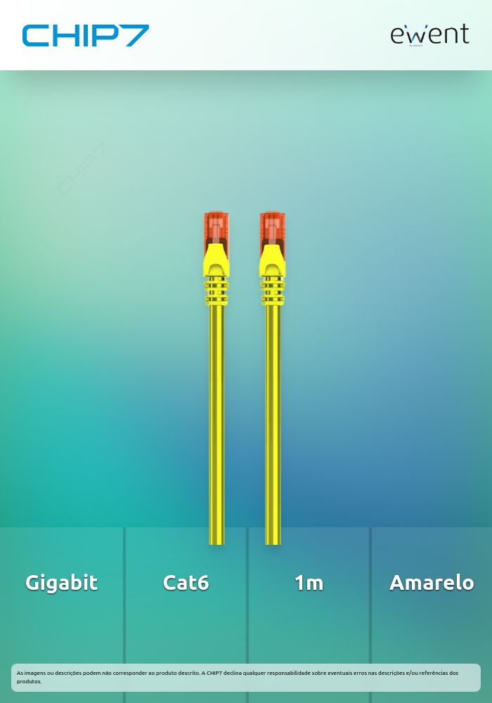 Cabo de rede Cat.6 U/UTP 1.0m amarelo » válido até nova comunicação