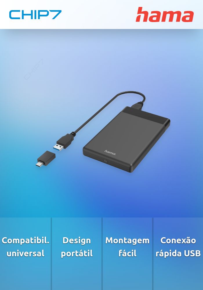 Caixa para discos HAMA 2.5