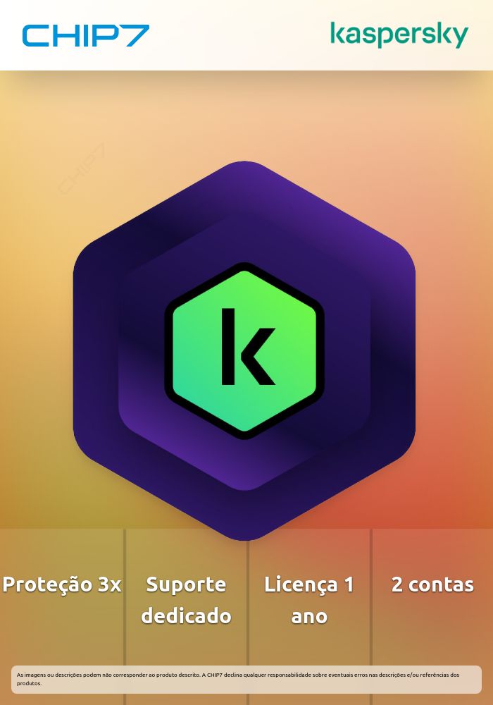 Kaspersky Premium + Apoio Cliente 3 Dispositivos 2 Contas de utilizador 1 ano Base Download Pack