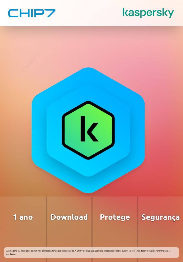 Software Kaspersky Standard 1-Dispositivo 1 ano Base Download Pack