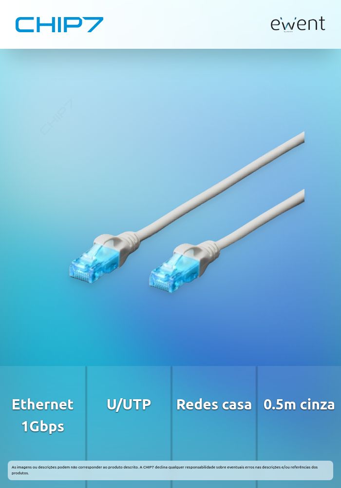 Cabo de rede CAT 5e U/UTP 0.5m cinza » válido até nova comunicação