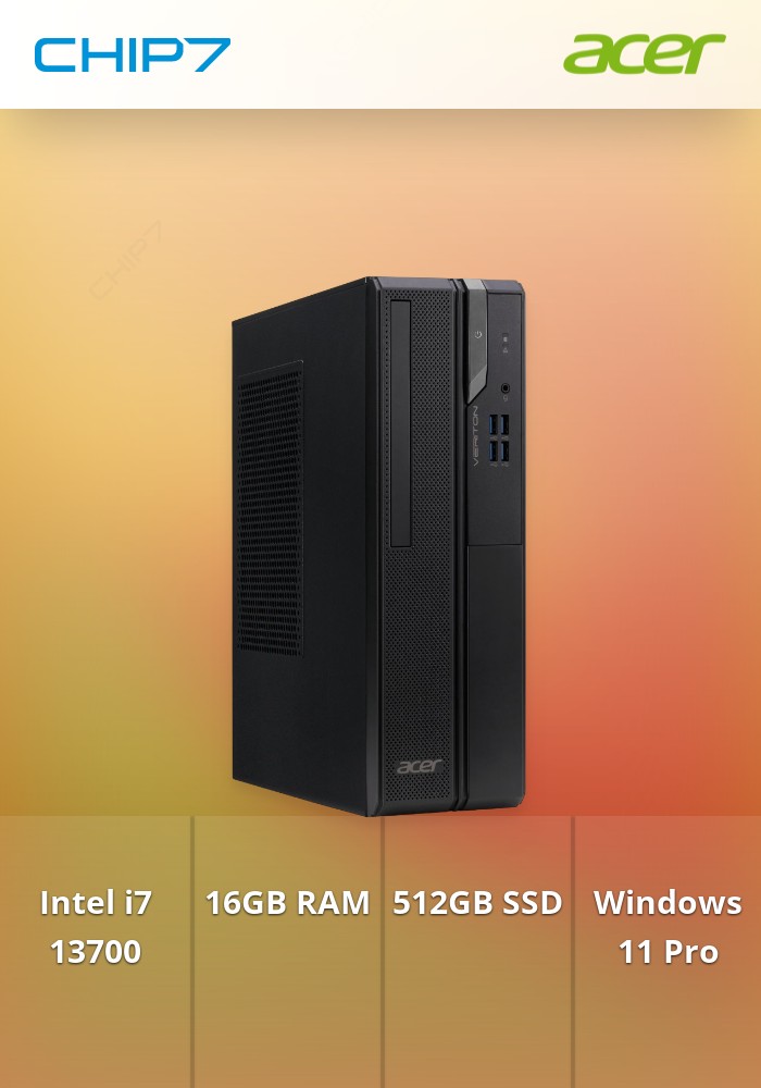 Computador Desktop Acer - I7 13700 / 16GB RAM / 512GB SSD / Windows 11 Pro - Veriton X2710G