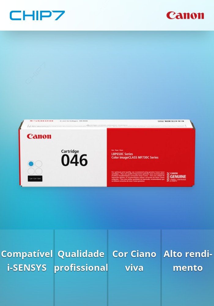 Toner CANON 046 Ciano - i-SENSYS LBP65xC/MF73xC