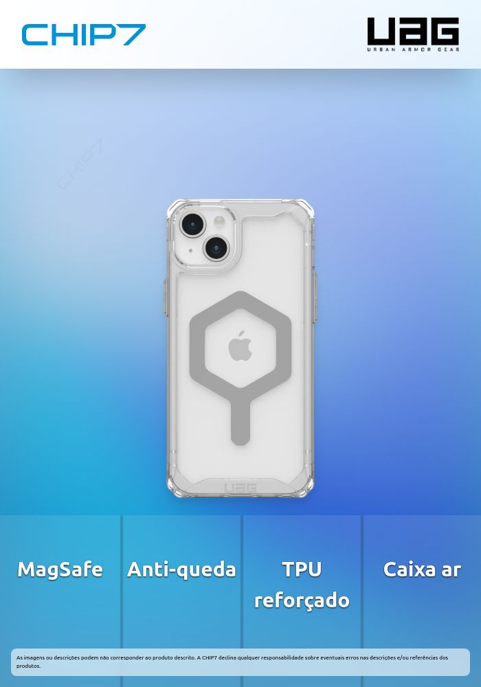 Capa UAG - Plyo MagSafe iPhone 15 Plus (ice/white)