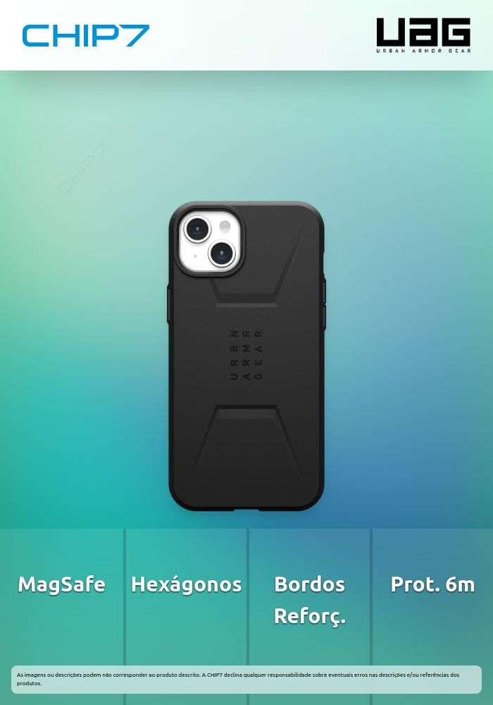Capa UAG - Civilian MagSafe iPhone 15 Plus (black)