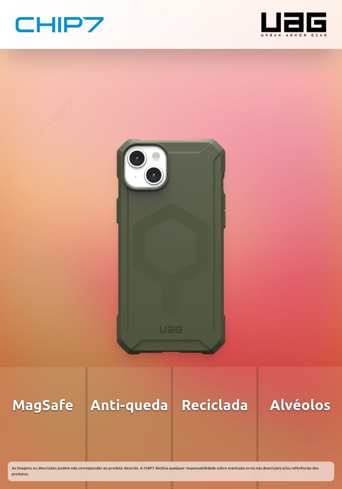 Capa UAG - Essential Armour MagSafe iPhone 15 Plus (olive)