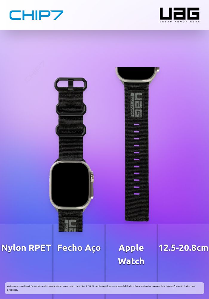 Pulseira UAG - Apple Watch Nato Eco 45/44/42 (black)