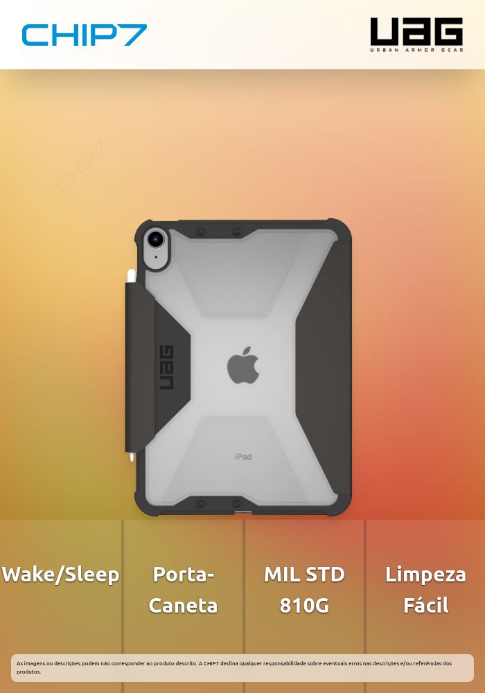 Capa UAG - Plyo iPad 10.9 (ice/black)