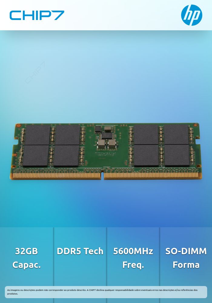 32gb Ddr5 5600 Necc Memory HP 32GB DDR5 (1x32GB) 4800 SODIMM NECC