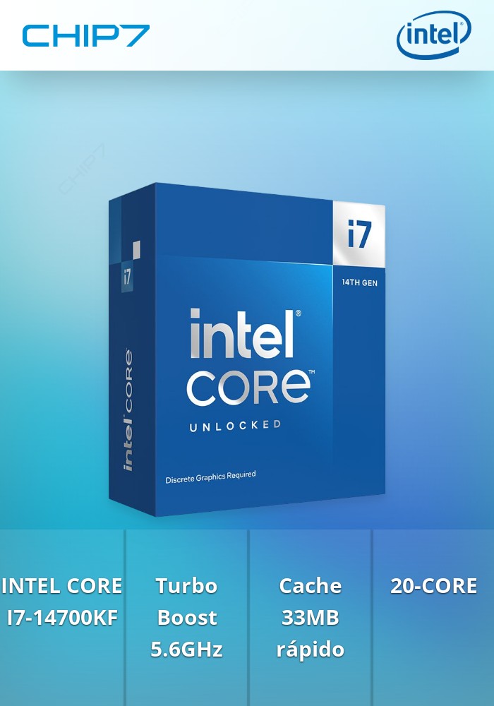 Processador Intel Core i7-14700KF (14ª Geração) 