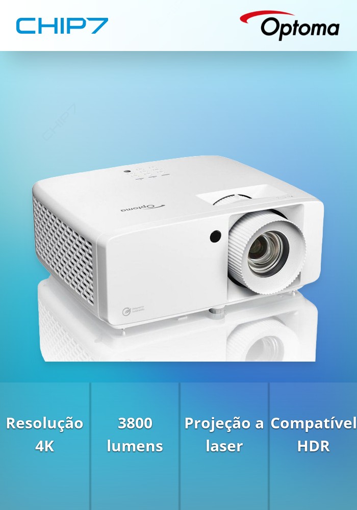 Projetor Optoma UHZ66 4K Ultra HD 3800 Lumens