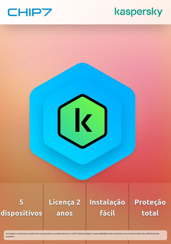 Software Kaspersky Standard 5 Dispositivos 2 anos Base Download Pack