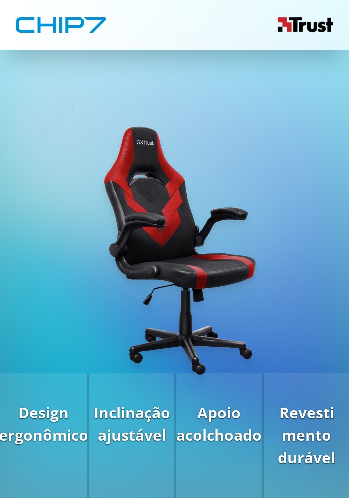 Cadeira Gaming Trust GXT703R RIYE - Vermelho