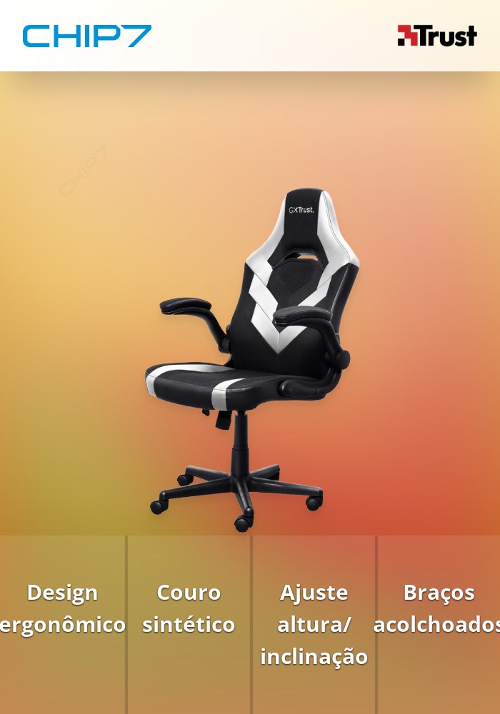 Cadeira Gaming Trust GXT703W RIYE - Branco