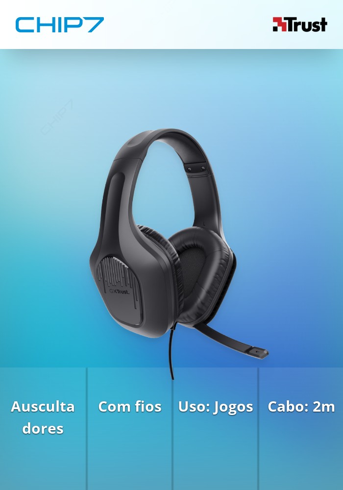 HEADSET TRUST GXT415 ZIROX Preto - 24990