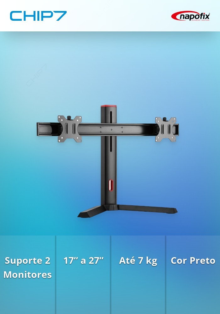 Suporte Secretária NAPOFIX 2 MONITORES 17