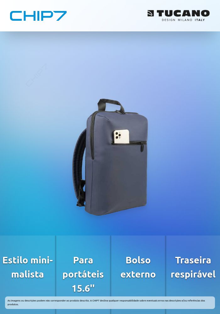 Mochila Tucano - Gommo 15/16 (Azul)