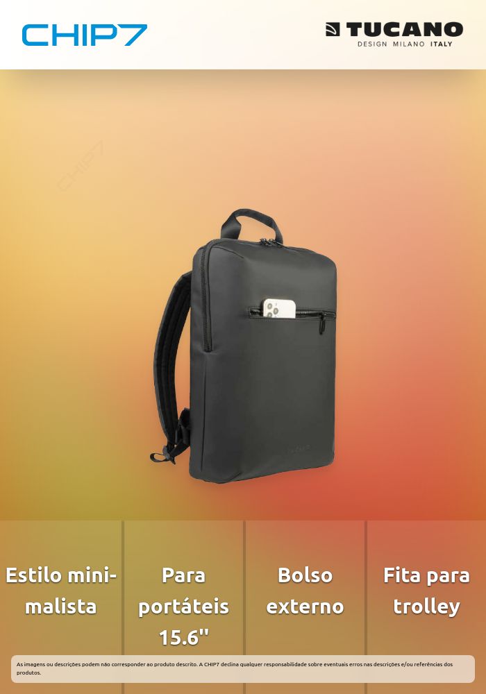 Mochila Tucano - Gommo 15/16 (Preta)